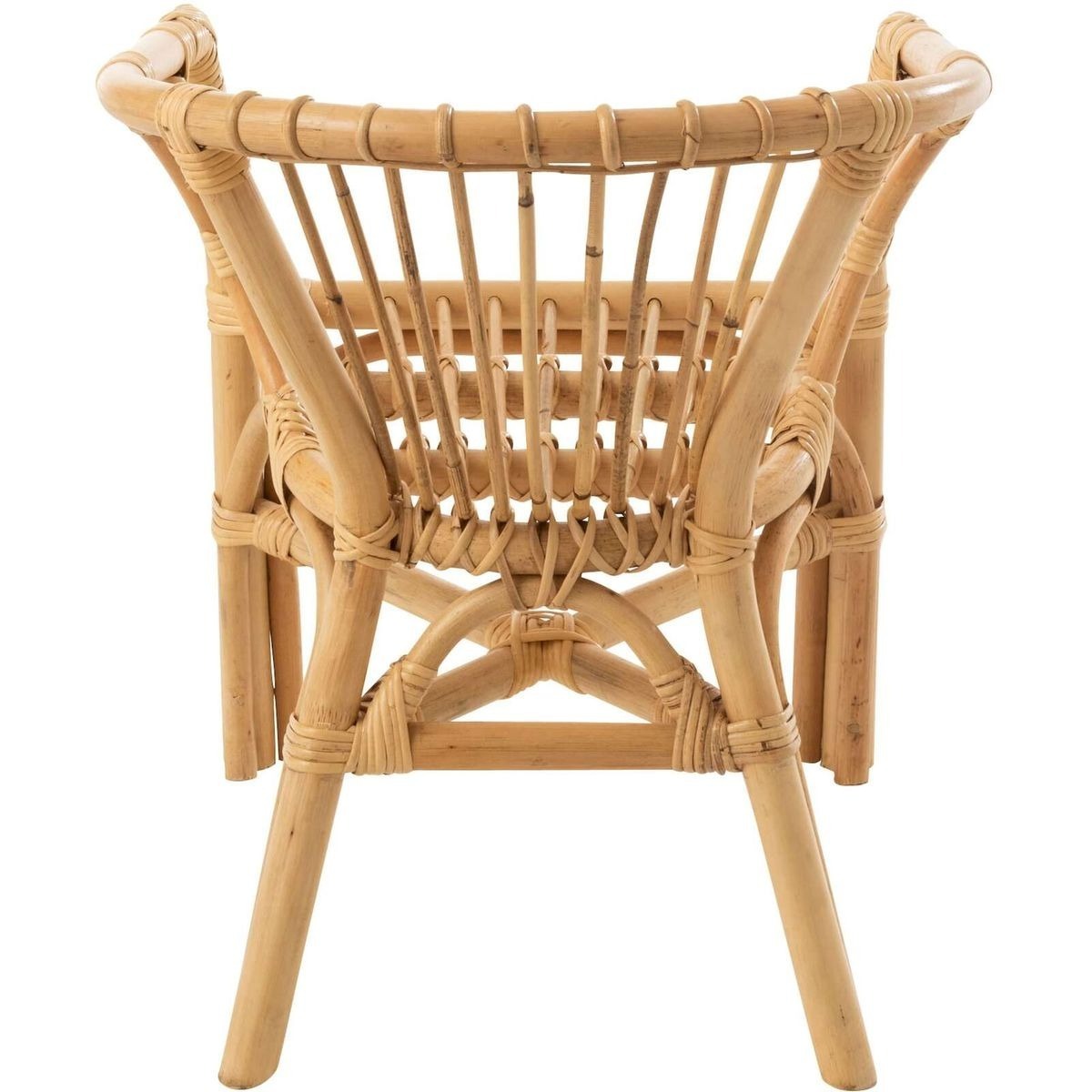 Rustic Rattan Chair Home Furniture Natural Boho Vintage Rattan Leisure Dining Chairs manufacturing in Vietnam