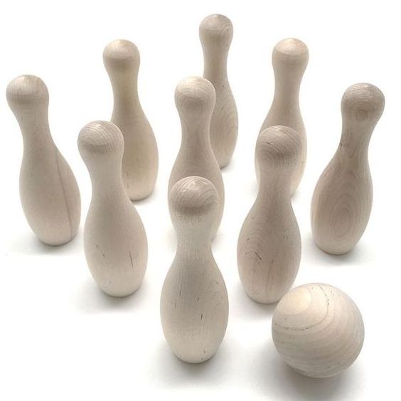 Best Selling New Wooden bowling set for kids Indoor and Outdoor wooden toys for kids made in Vietnam