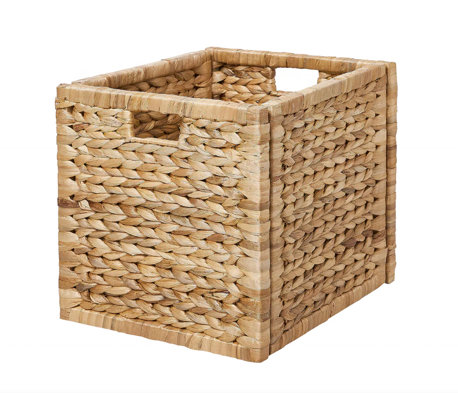 Cheap  Natural  Woven Storage Basket  for home storage & organization collapsible baskets drawers