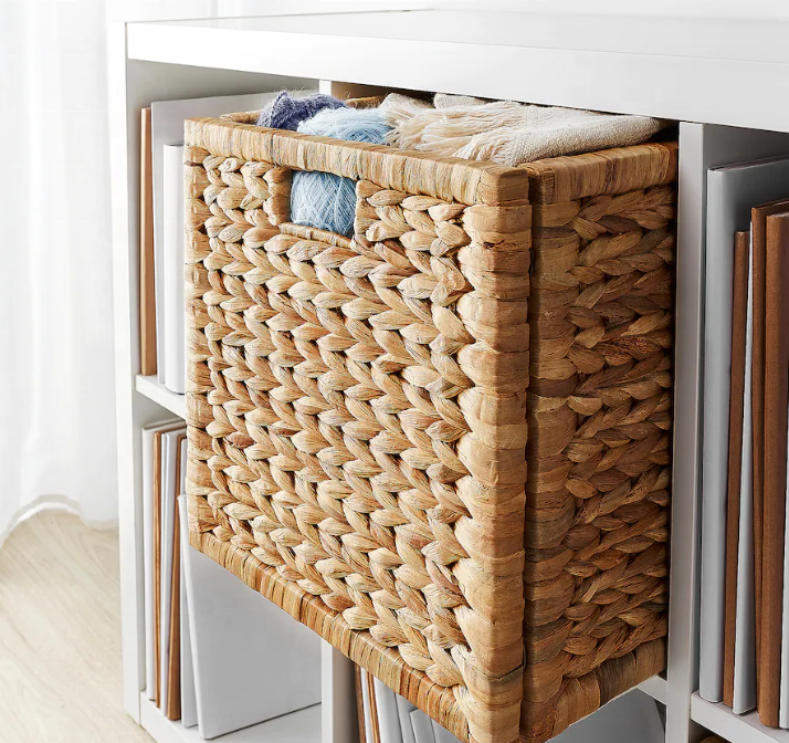 Cheap  Natural  Woven Storage Basket  for home storage & organization collapsible baskets drawers