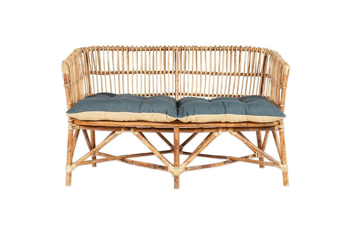 High-quality weather-resistant rattan wicker bamboo outdoor sofa for home garden furniture-decoration manufacture from Vietnam