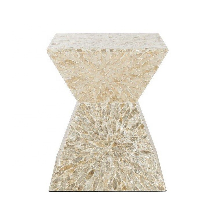 New arrival  luxury MOP  handmade Stool  from Viet Nam  new trend side table for living room