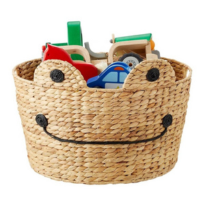 High quality best seller hyacinth laundry baskets Frog Water Hyacinth Baskets handmade from vietnam