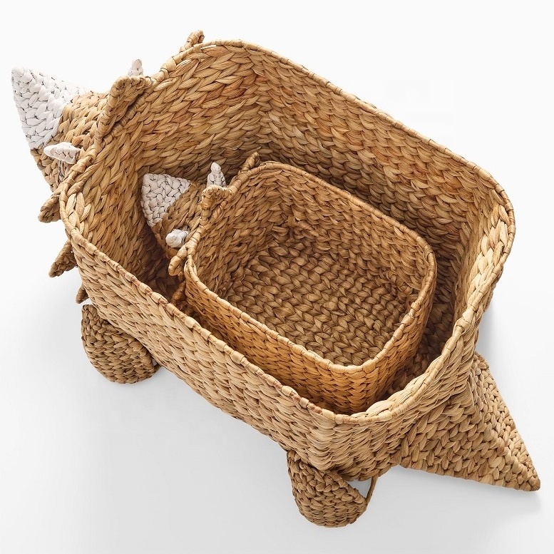 best selling Animal shaped  Water Hyacinth baskets handmade from Vietnam/ Storage baskets/ home decor