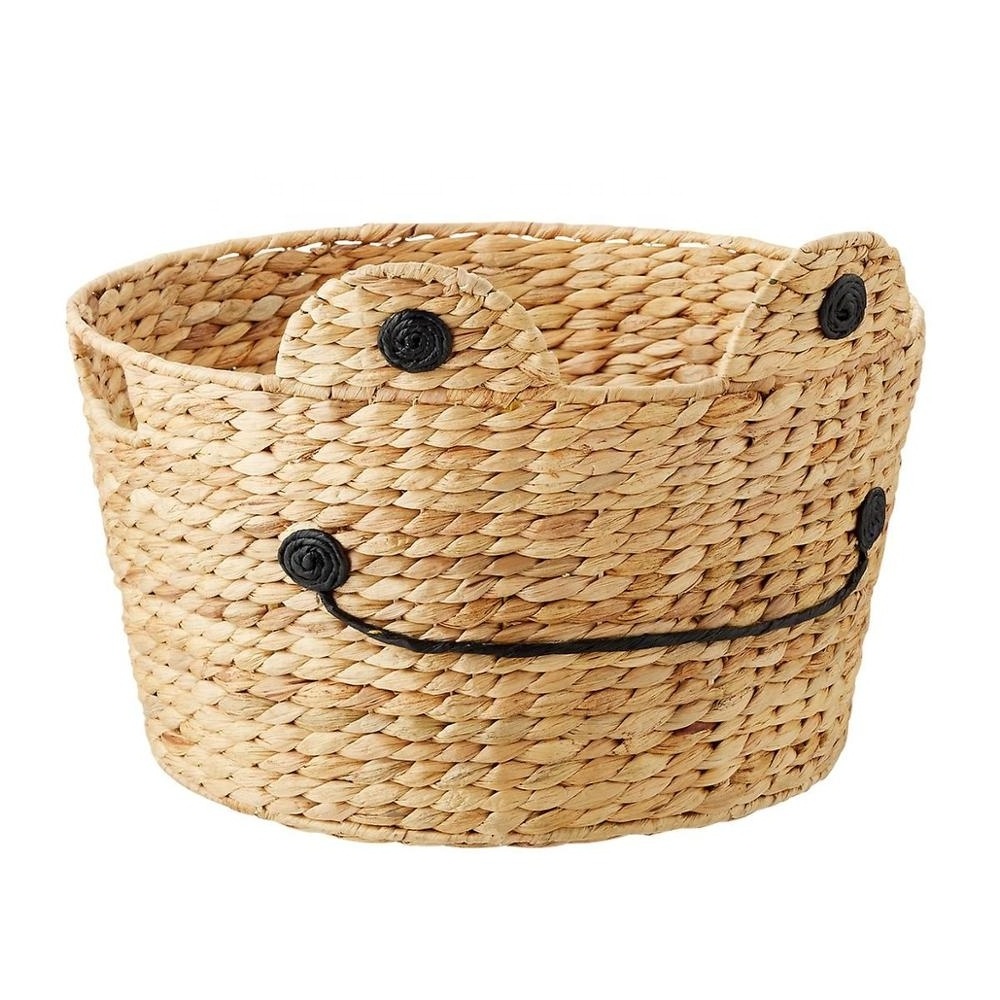 High quality best seller hyacinth laundry baskets Frog Water Hyacinth Baskets handmade from vietnam