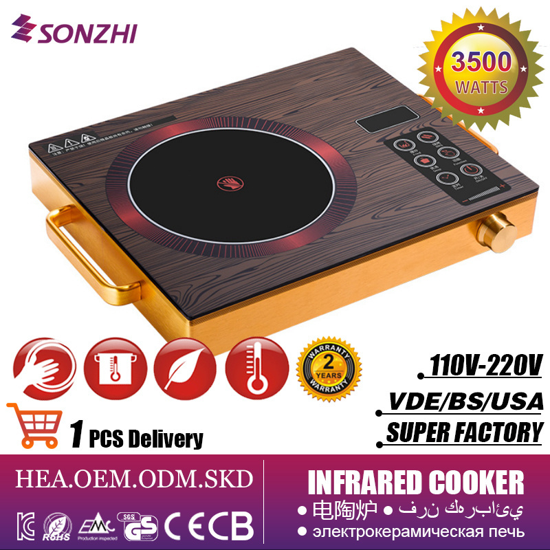 High performance electric ceramic cooker electric infrared cooktop kitchen ceramic hob 110V 220V electric OEM ODM cooker