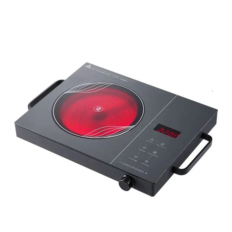 2023 New Design Solar Powered Stove Cooker 12v Dc 600W Battery Powered Cooker Ceramic Cooktops