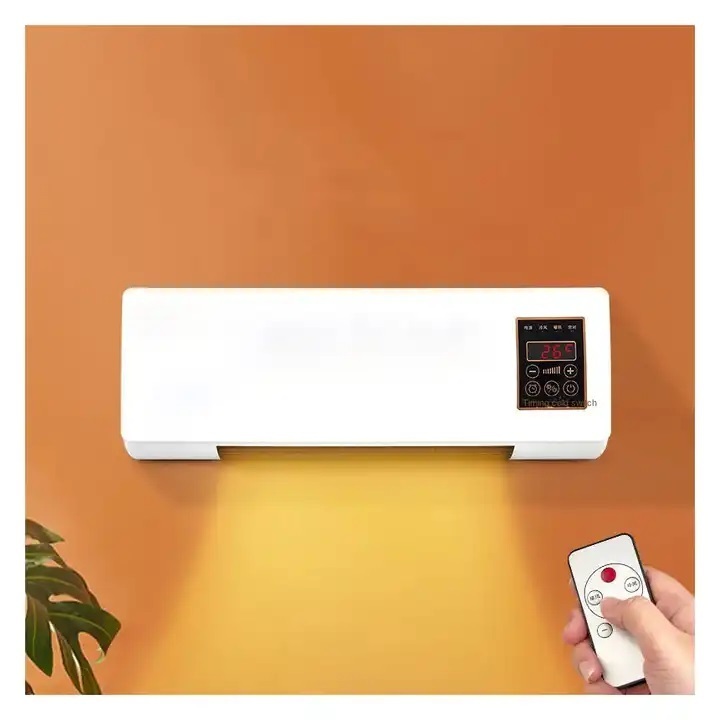 PTC Ceramic Fan Heater Power Saving Plug In Electric Portable Heater Wall-Mounted Air Heater