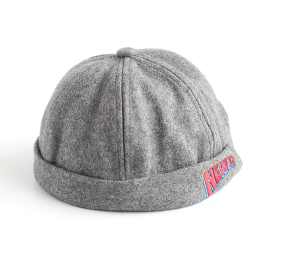 Custom Embroidery Fleece Cap Without Brim/ Brimless Snapback Baseball Cap