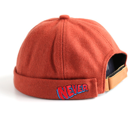 Custom Embroidery Fleece Cap Without Brim/ Brimless Snapback Baseball Cap