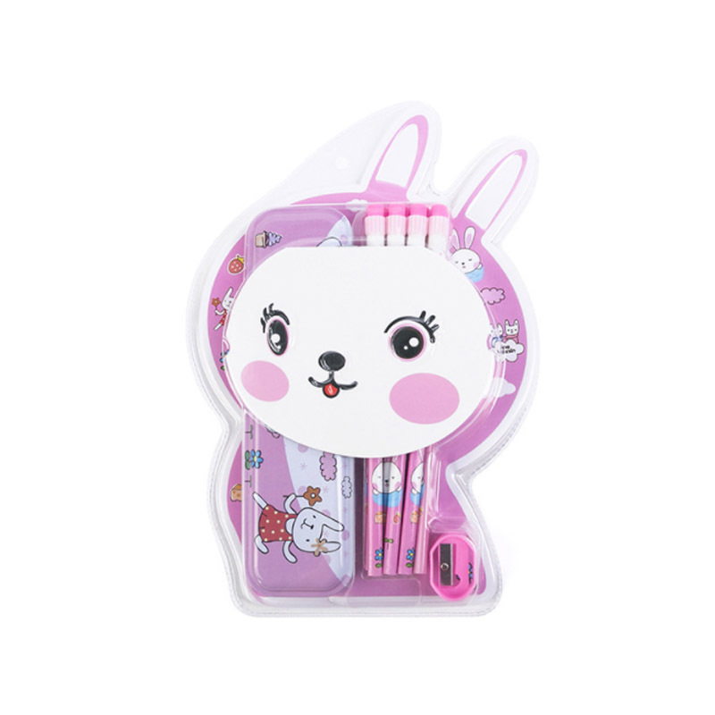 Cartoon School Supplies Children Gifts 7pcs Stationery for Girls