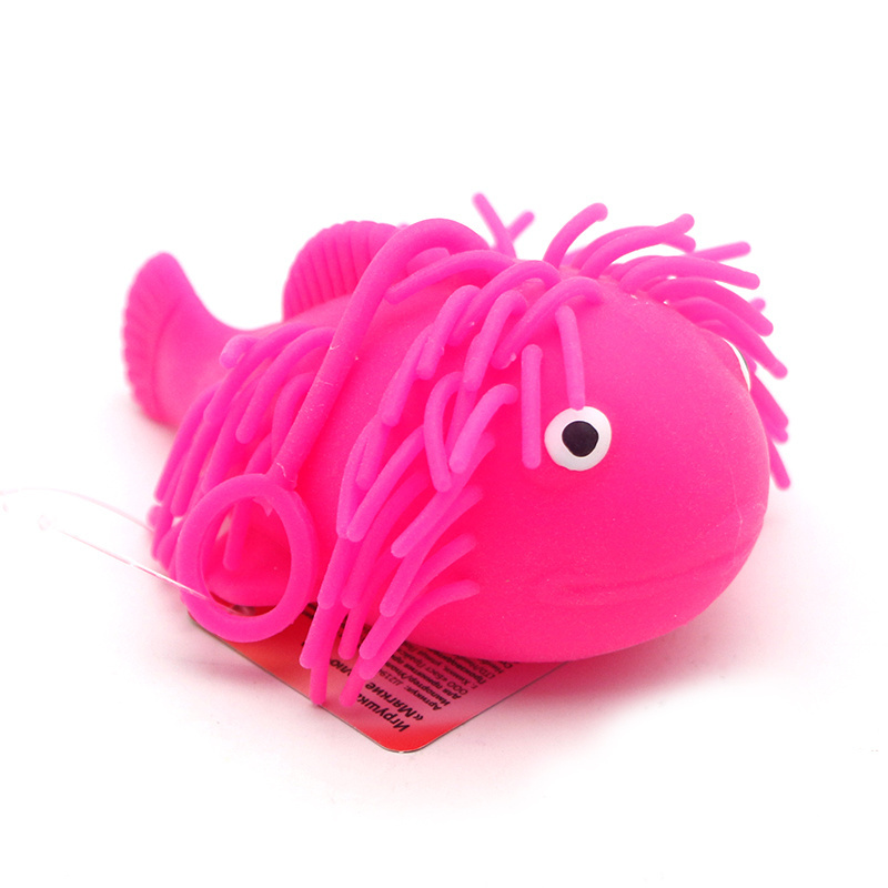 Soododo XDT011 Wholesale Learning Toy TPR Animal Toys Squeeze Puffer Toy Balls For Kids Adult