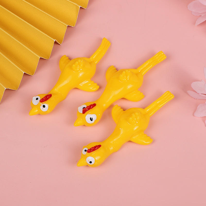 Soododo Finger Chick Launch Fun and Tricky Slingshot Practice Chicken Elastic Flying Sticky Kids Educational Toys