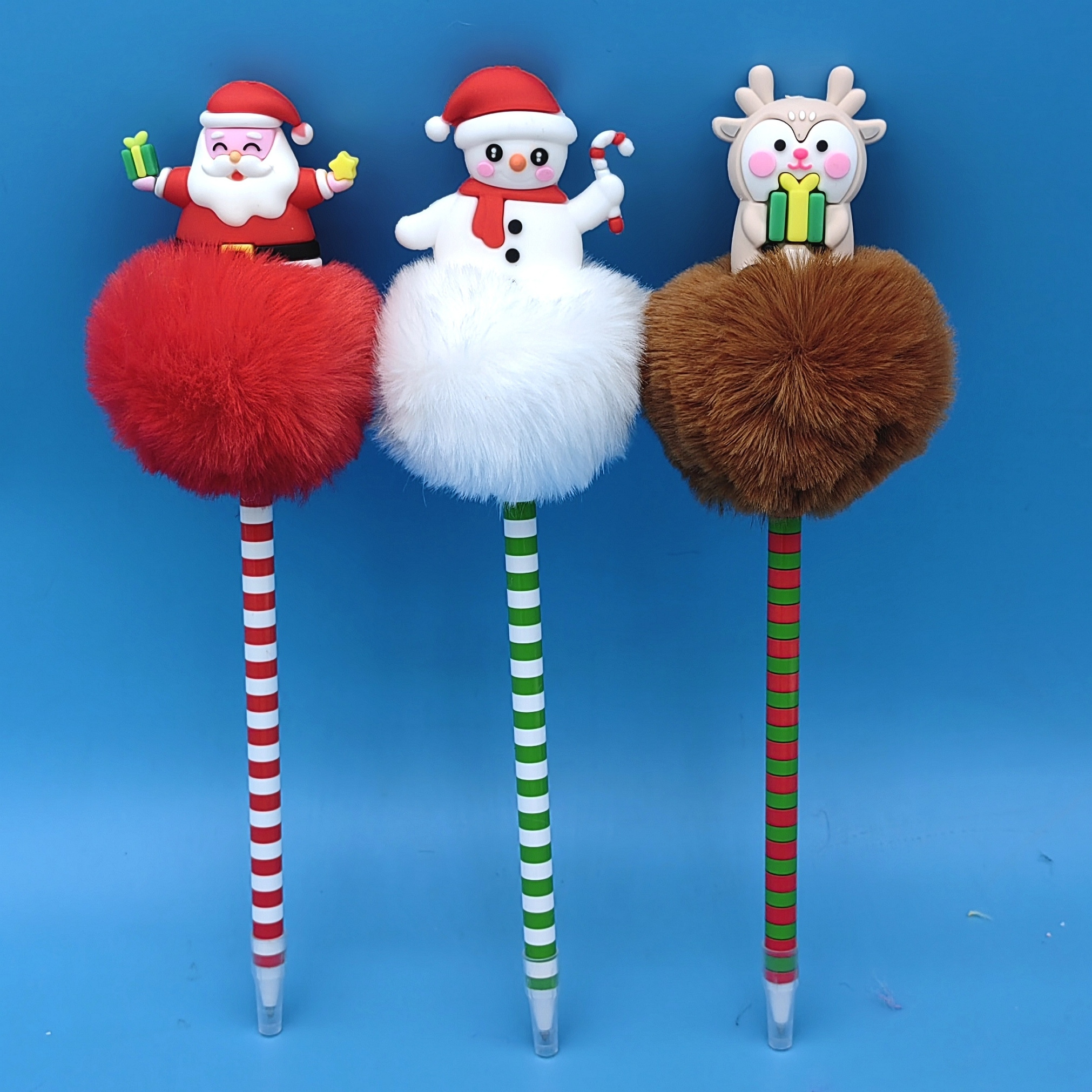 Soododo XDBG0088 Promotional Kawaii Neutral Pen Christmas Design Santa Claus Cartoon Cute Gel Pen Stationery Manufacturer