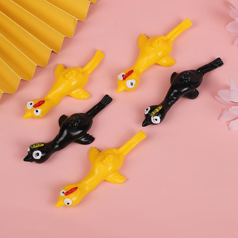 Soododo Finger Chick Launch Fun and Tricky Slingshot Practice Chicken Elastic Flying Sticky Kids Educational Toys