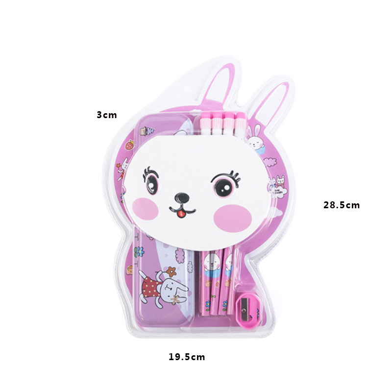 Cartoon School Supplies Children Gifts 7pcs Stationery for Girls