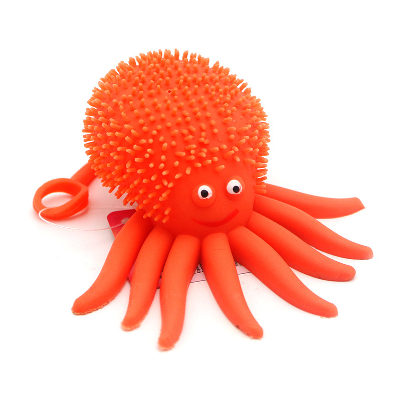 Soododo XDT011 Wholesale Learning Toy TPR Animal Toys Squeeze Puffer Toy Balls For Kids Adult