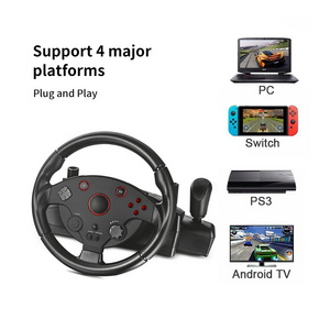 270 degree steering angle PS4 gaming steering wheel racing wheel for switch/PS4/PS3/XBOX ONE/XB360/PC