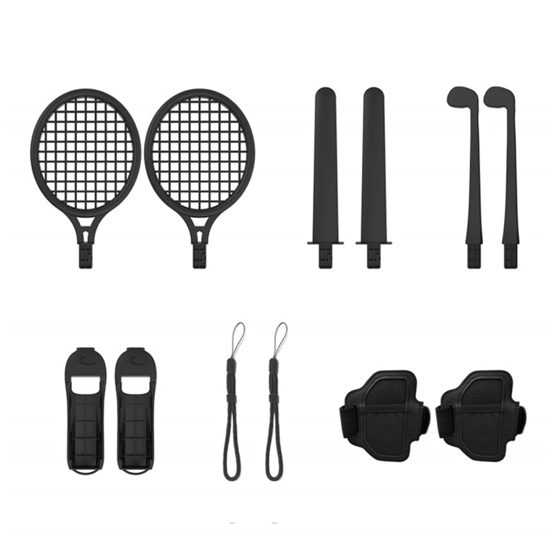 Switch Sports Accessories Kit 12 in 1 Table Tennis Racket Golfs Sport Game Kit for Nintendo Switch Game