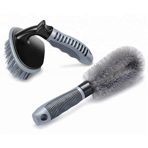 High Quality Car Wheel Cleaning Brush with Plastic Handle Car Cleaning Kit