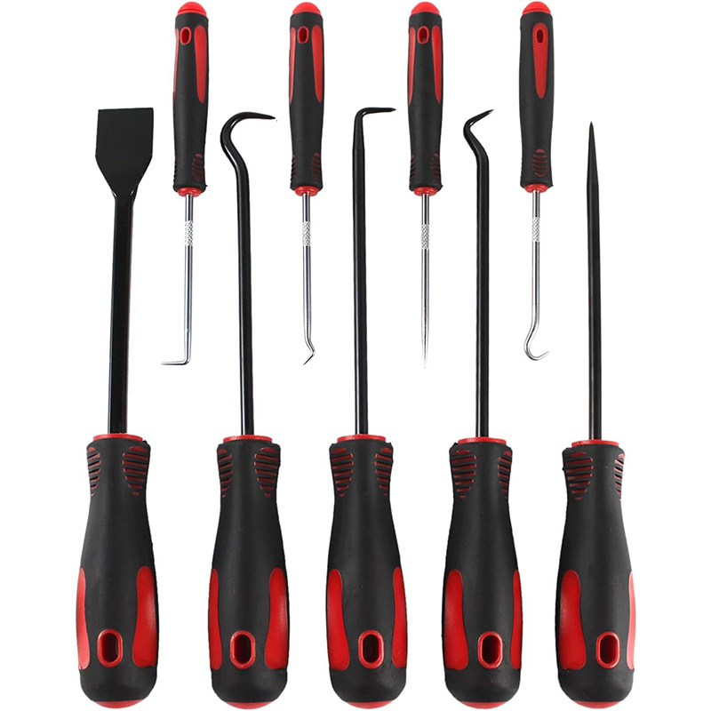 9Pcs Precision Scraper Pick & Hook Set For Removing Gaskets Springs Oil Seals O-rings