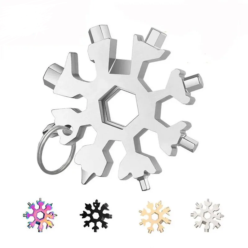 Hot selling 18 in1 Mini Snowflake Card Multi-function Tool Octagonal Wrench Portable Inner Hexagonal Combination Screwdriver