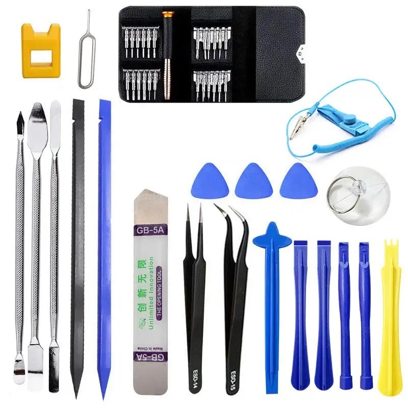 46pcs Screwdriver Repair Tool Kit Mobile Phone Screen Opening Repair Tools Set for Open Cellphone Laptops Tablets