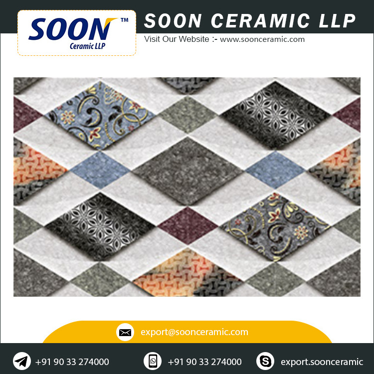 Premium Quality Blue Ceramic Tiles 250x375mm Digital Ceramic Wall Tiles Buy From The Indian Wholesaler