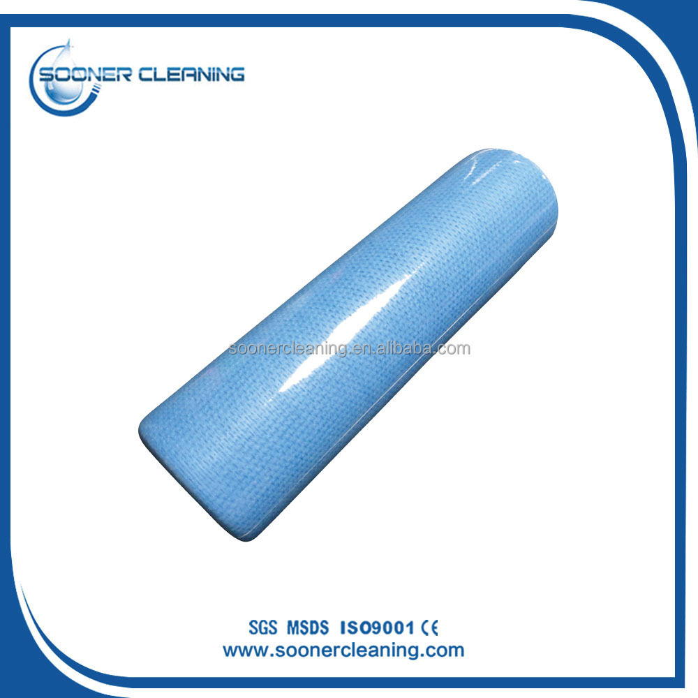 [soonerclean] Disposable Polyester/Viscose Fabric Kitchen Cleaning Cloth in Roll Dish Cloth