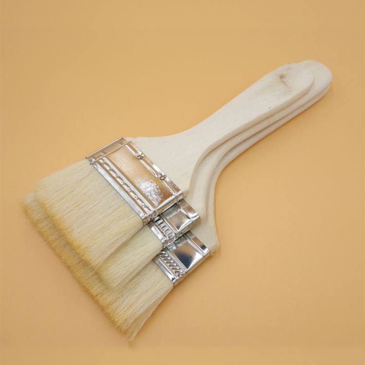 High Quality Wholesale Paint Brush Factories Wooden Handle Durable Small Paint Natural Bristle Brush