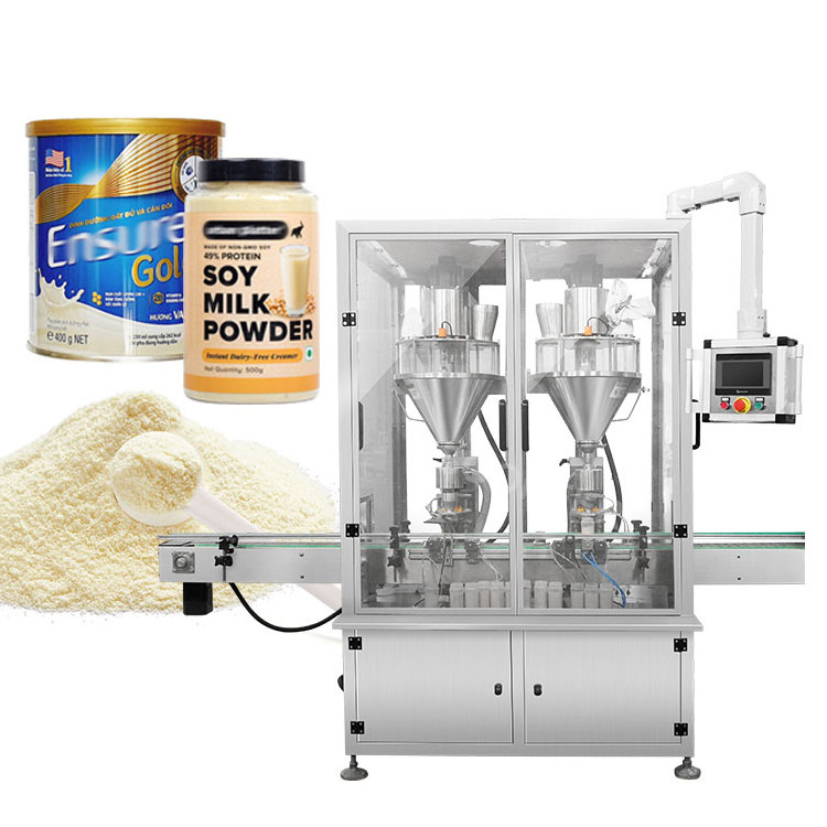 Automatic auger 2kg 2.5kg soy milk powder bottle jar can filling machine