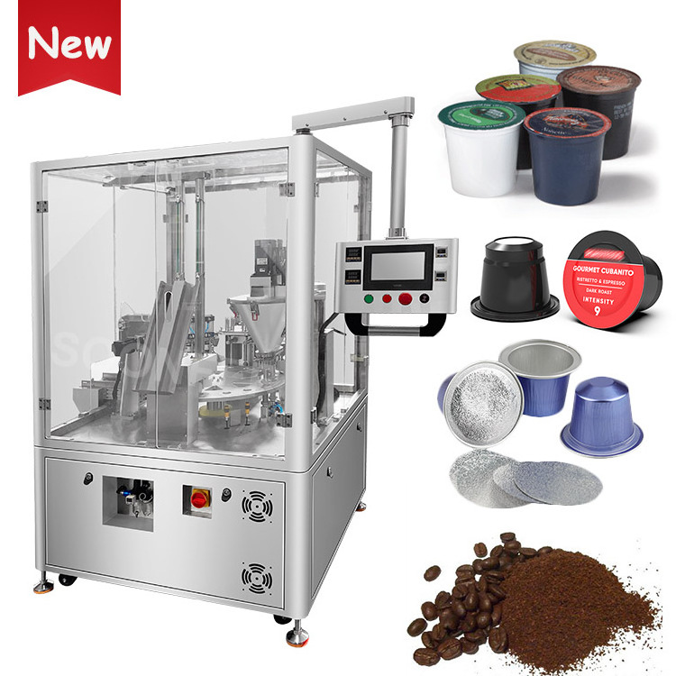 Automatic nespresso coffee cup filling sealing machine for k cup coffee pod filling machine