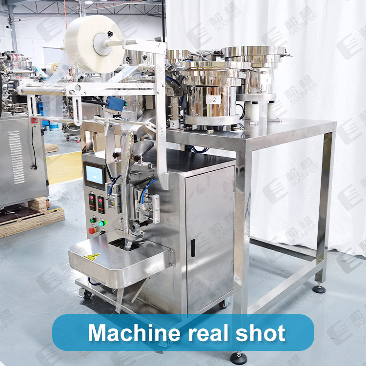 High quality fully automatic sachet bag gummy bear candy packing machine