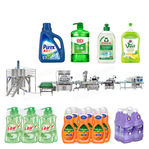 Automatic 4 Tons Mixing Tank Wash Liquid Soap Filling Machine With Capping And Labeling Machines For Business Ideas