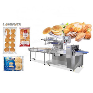 Landpack LP-800B Cake Bun Hamburger Pita Bread Pillow Bag Packaging Packing Machine