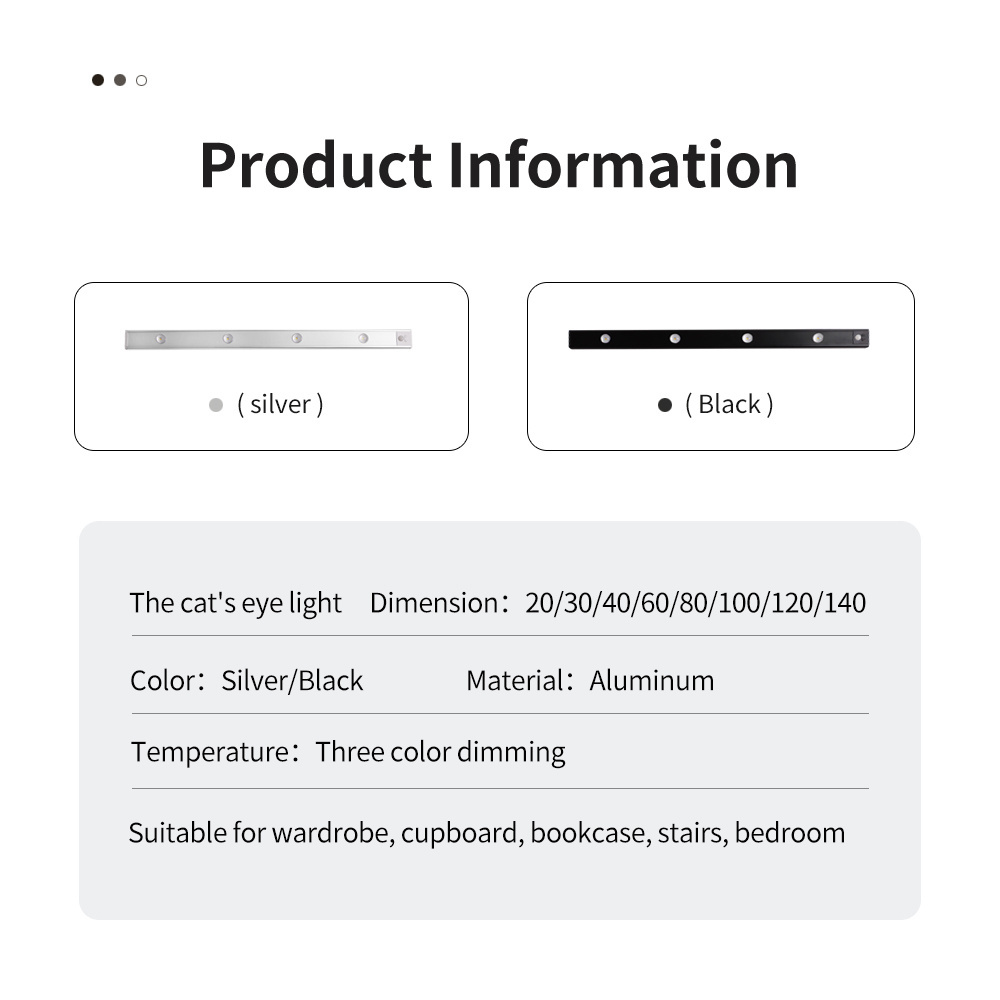 Battery Removable Usb Rechargeable Motion Sensor Led Ultra-Thin Under Cabinet Light Kitchen