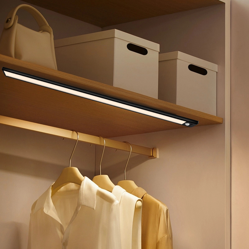 Battery Powered Touch  Motion Sensor Led Light Cabinet Lights Wireless Stick On Magnetic Kitchen Wardrobe