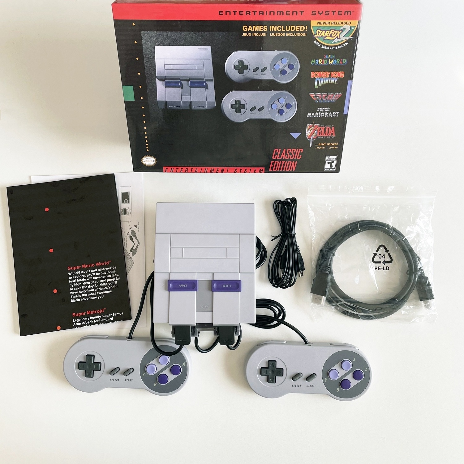 20 Pcs/Lot Free Shipping!! Classic Edition Game Console for Super Nintendo With 21 Games