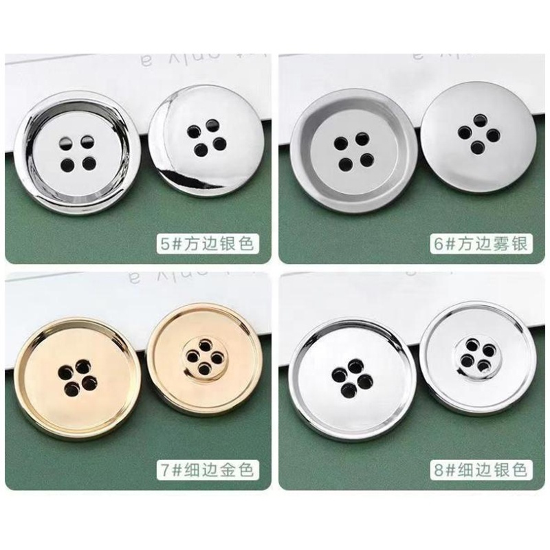 Factory New Style Custom Metal Suits Button 4 Holes Sewing Coat Button Metal Button For Blazer