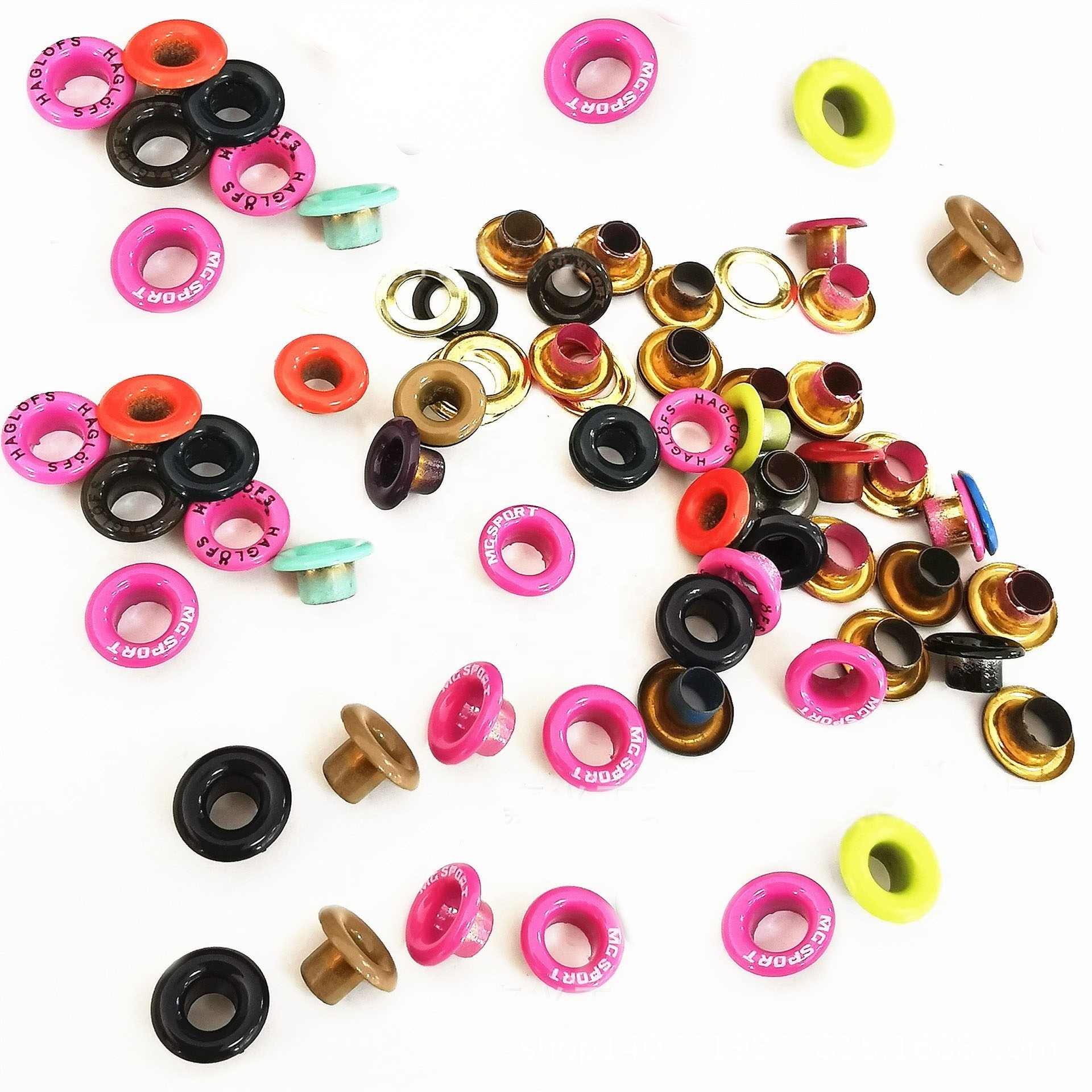 Spray Paint Colorful Grommets Metal Eyelets Color Paint Eyelet Metal Eyelet Plating Colored