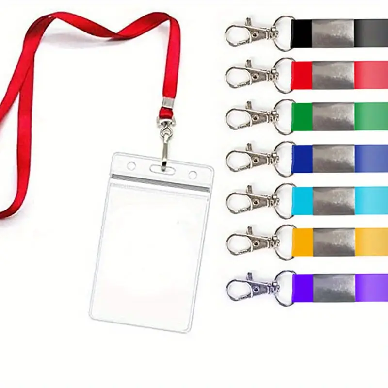 Custom Sublimation Printed Logo ID Card Badge Holder Neck Strap Lanyard Polyester Lanyard Phones Lanyard With Seatbelt Buckle