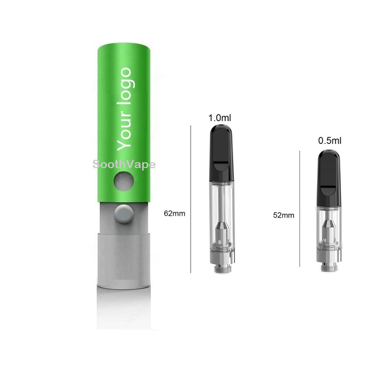 Soldering Iron tool for 510 thread oil cartridge with USB battery rechargeable 1.0ml capacity OEM packaging