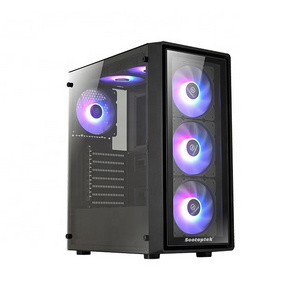 ATX gaming pc case with  USB2.0&USB3.0 Tempered glass computer case Glass front panel & Mesh front panel