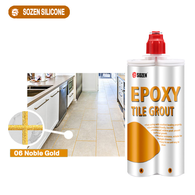 Sozen 100% Waterproof & Moisture Resistant Tile Glue Epoxy Tile Grout Resin Caulking Agent Interior Adhesive