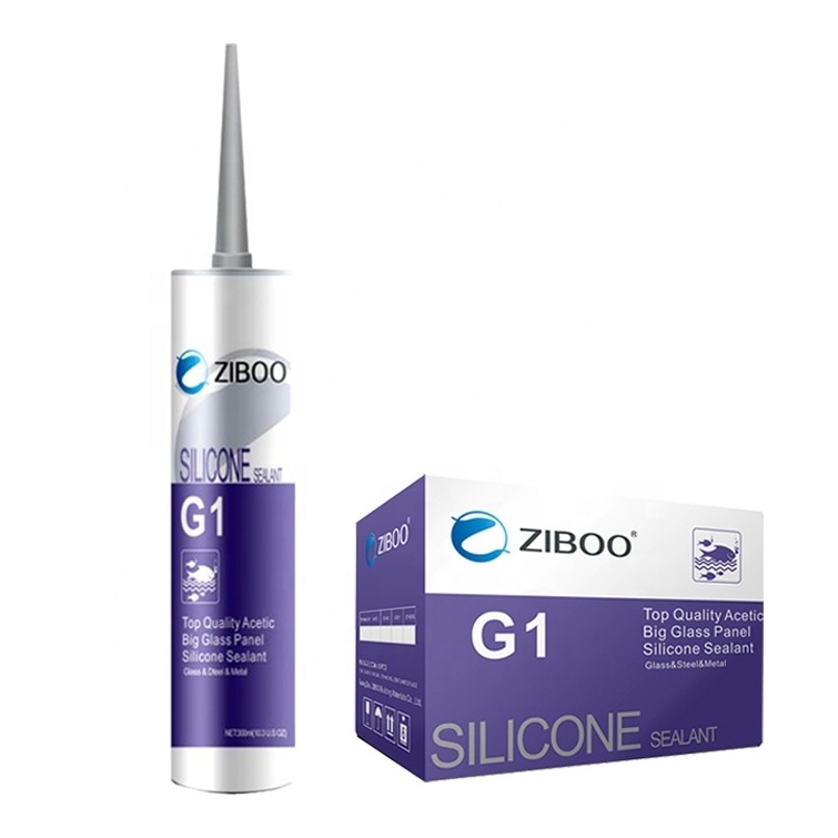 Ziboo-G1 Aquarium Anti-mildew Paste Acetic Glue Crystal Clear RTV Silicone Adhesive Sealant