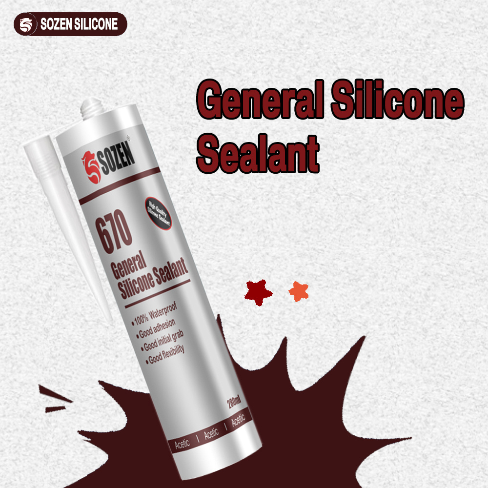 Factory Manufacture Acid Acetoxy RTV Silicone Sealant Glass Sealant Silicone