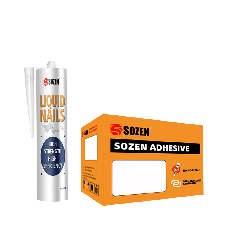 Sozen 112 Waterproof Liquid Nails Paste Porcelain White/Beige Nail Free Glue Construction Adhesives