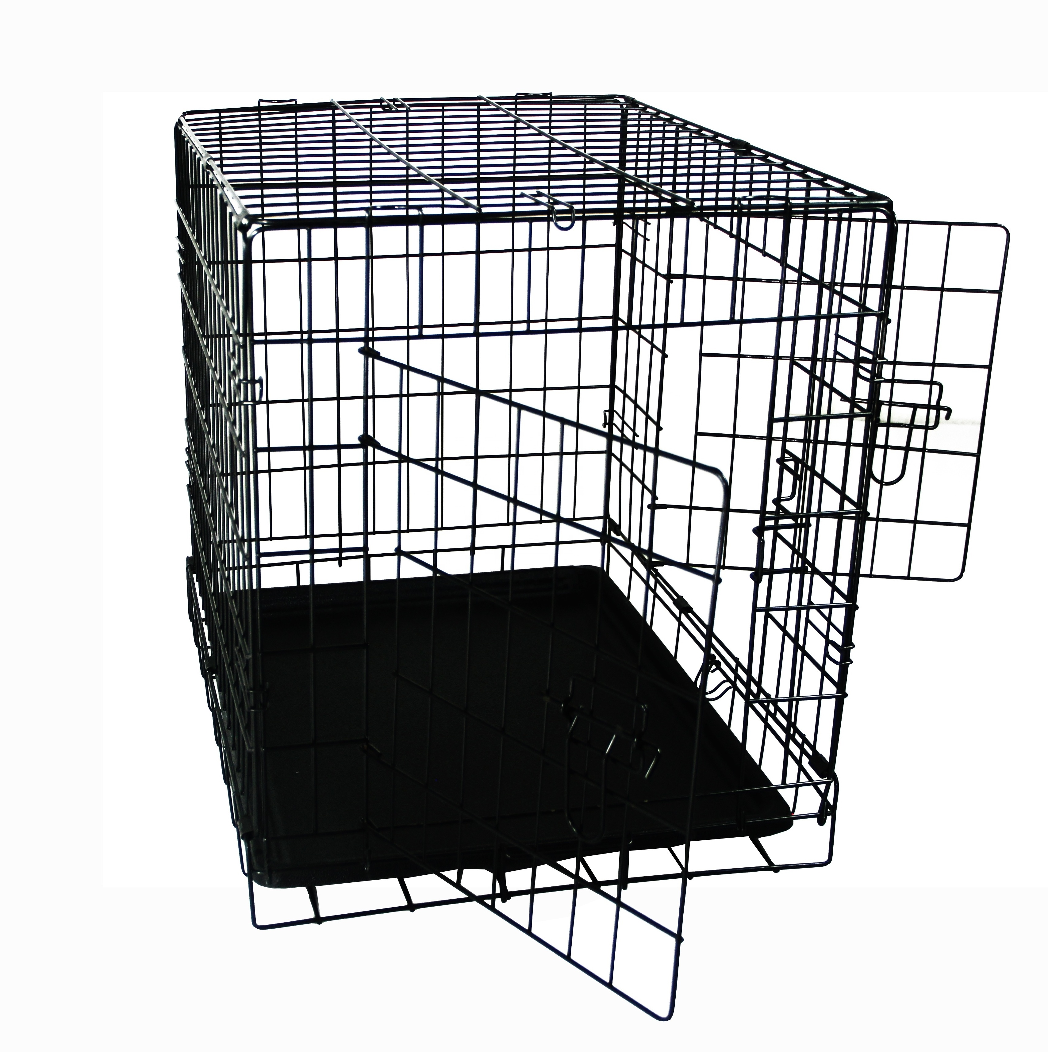 Amazon Hot Sale Foldable Pet Carrier Iron Wire Dog Cage Crate Kennel Carriers & Waterproof cover