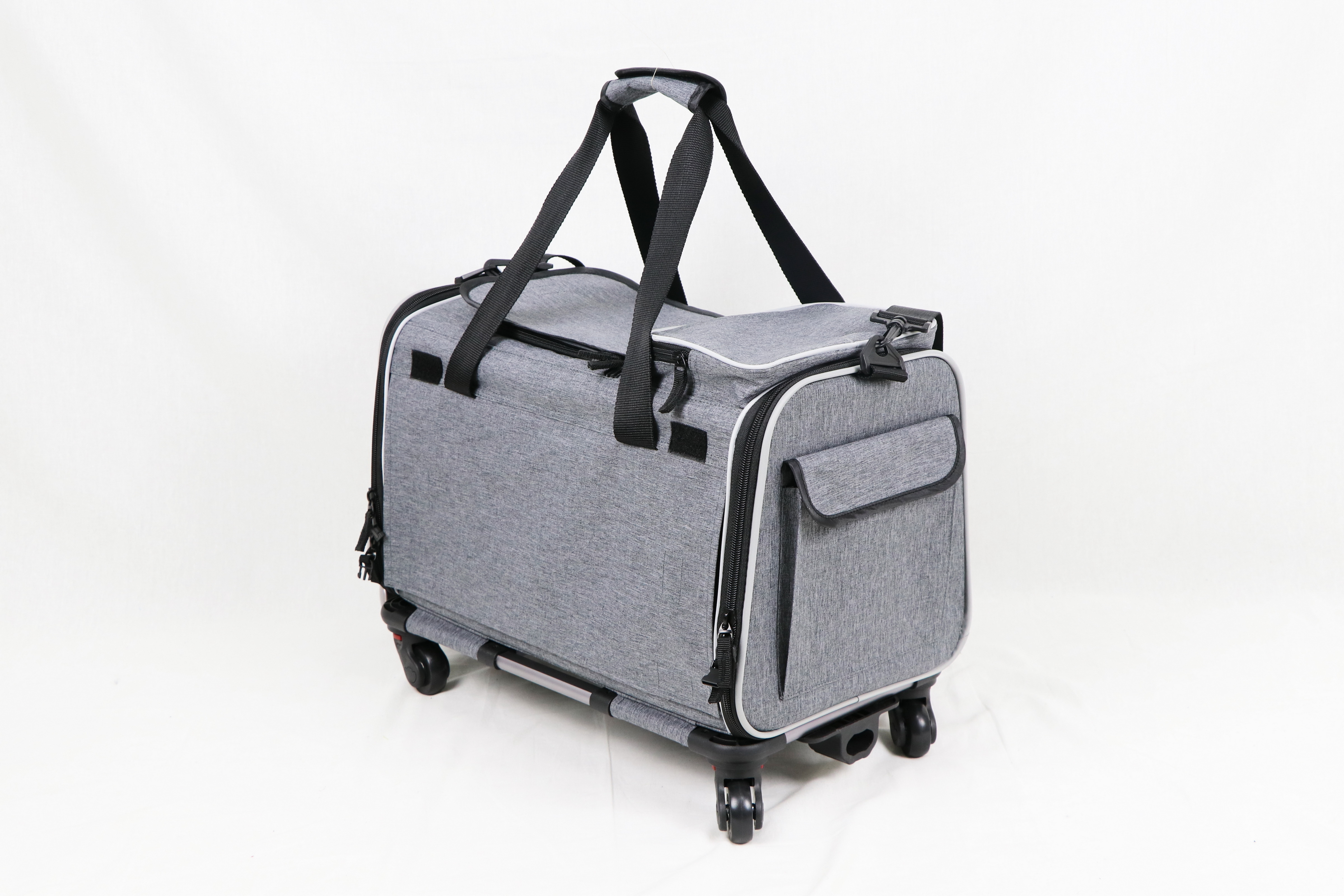 Dog & Cat Transport Carrier Bag Pet Cages with wheels Trolley Pet carrier