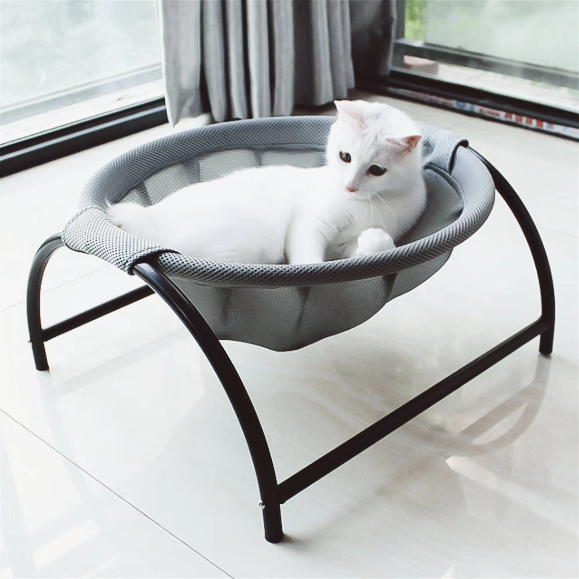 Free -Standing Cat Hammock Bed Rabbit Bed For Kitty & Puppy Indoor